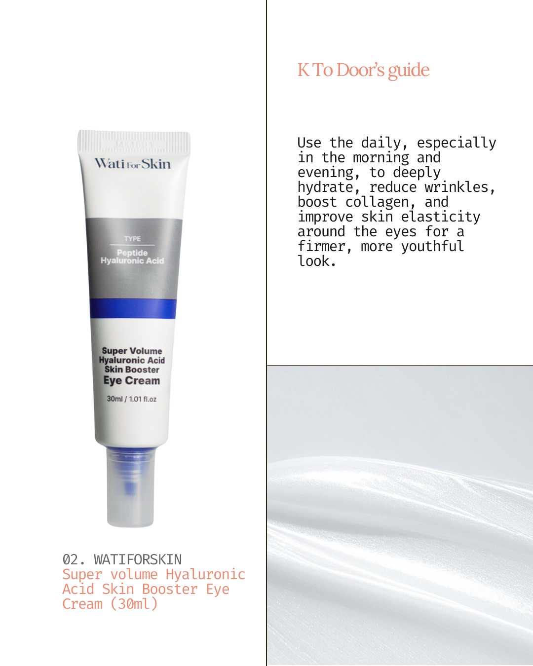 Super Volume Hyaluronic Acid Skin Booster Eye Cream (30ml)