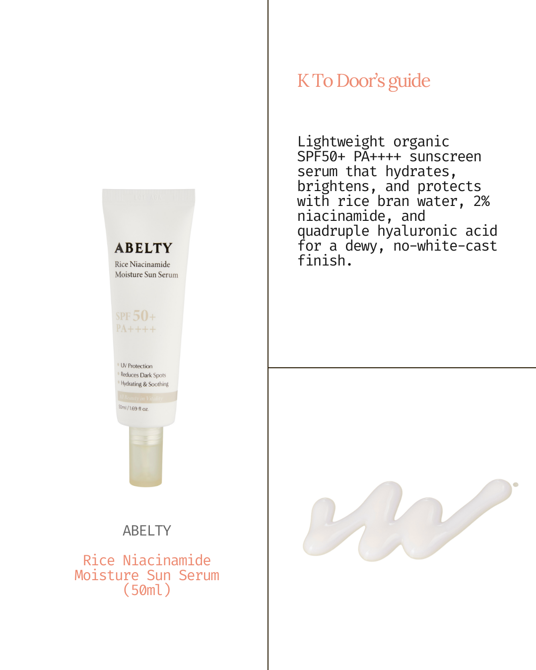 SÉRUM HYDRATANT SOLAIRE AU RIZ ET À LA NIACINAMIDE (50 ml)