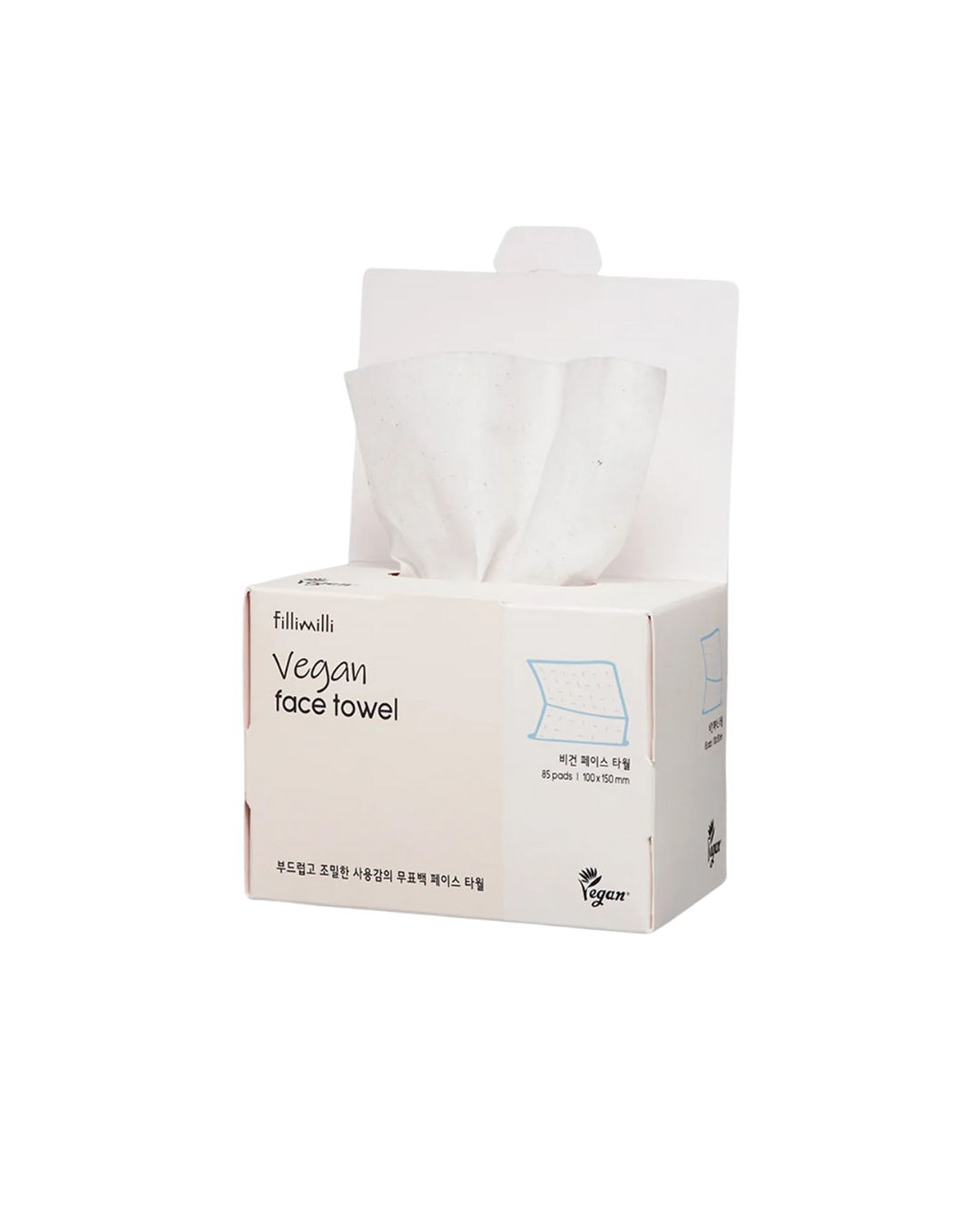 Serviette visage vegan 85 pièces