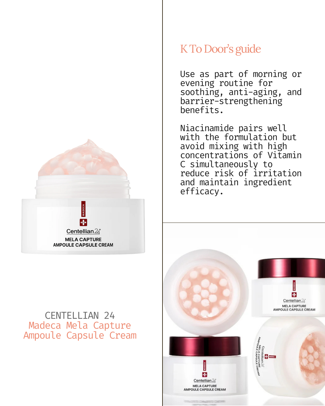Madeca Mela Capture Ampoule Capsule Cream