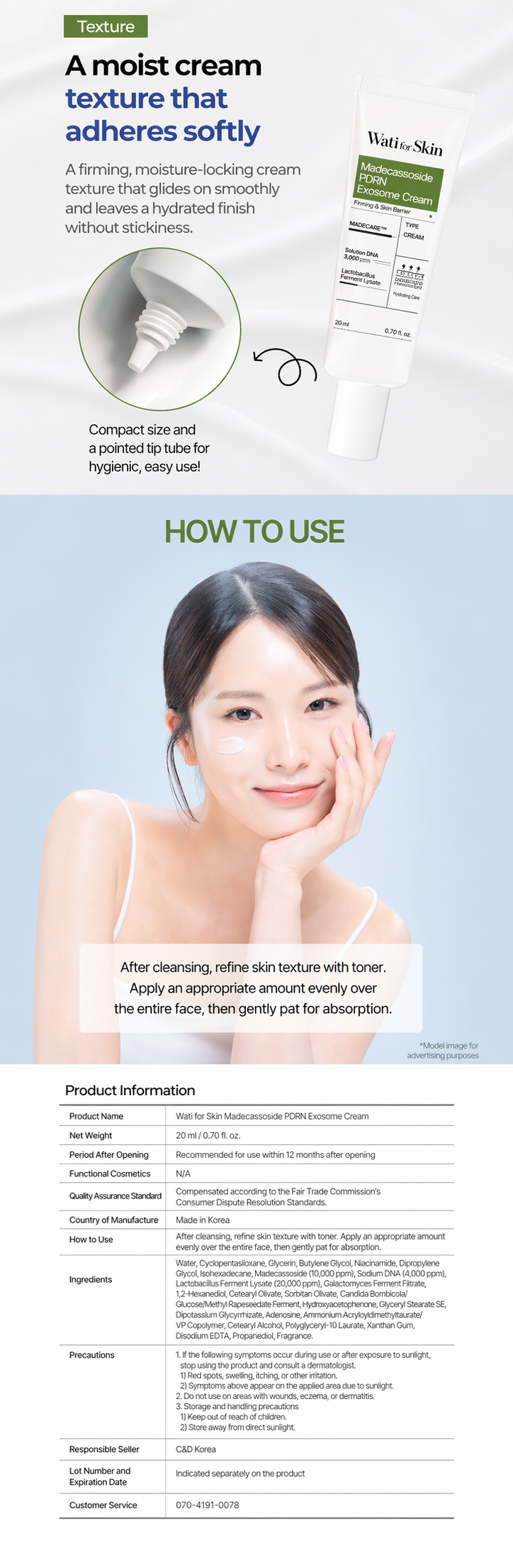 Madecassoside PDRN Exosome Cream