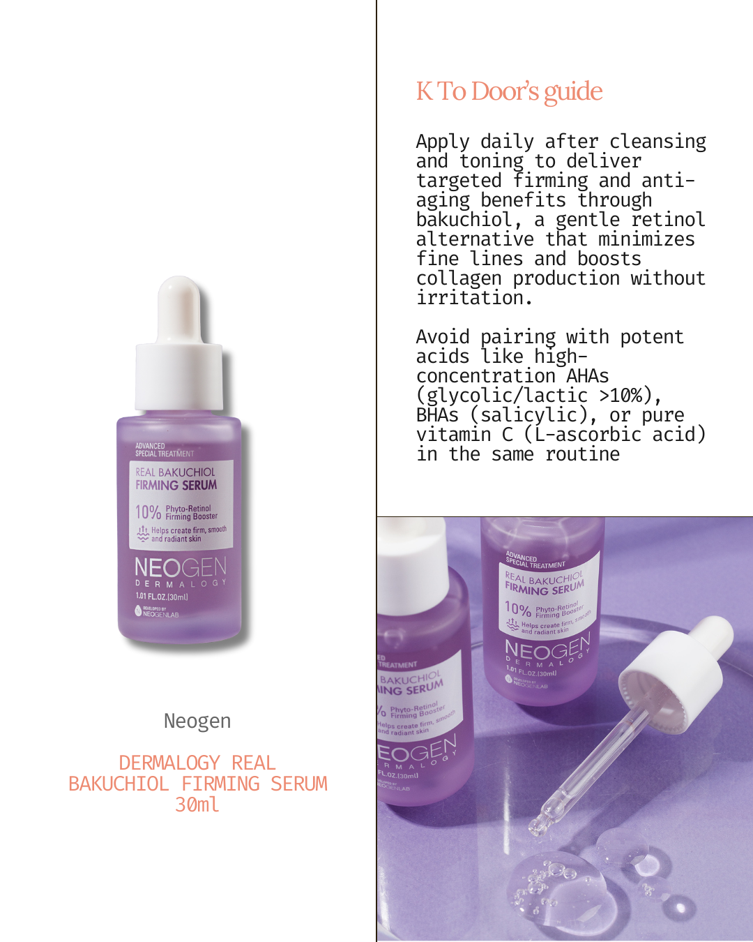 Real Bakuchiol Firming Serum 30ml [VEGAN]