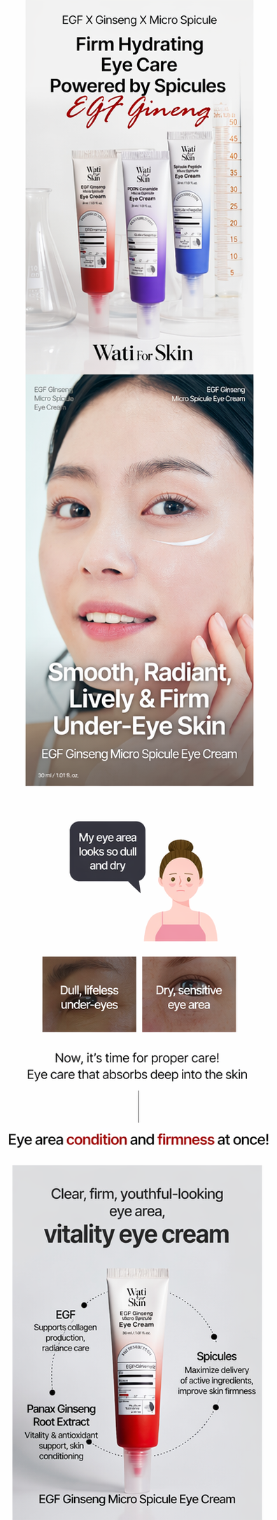 EGF Ginseng Micro Spiculet Eye Cream