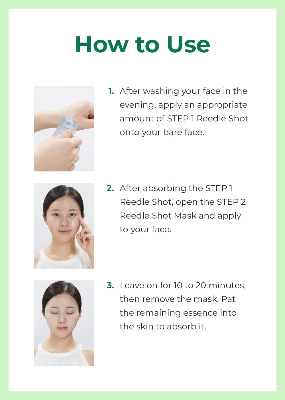 Mild Reedle Shot 100 2-Step Mask