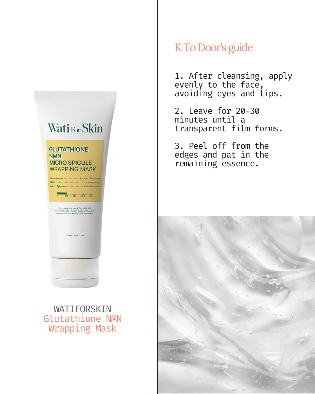 Glutathione NMN Wrapping Mask
